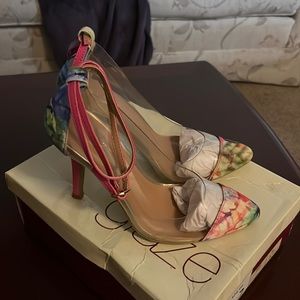 clear fun high heels